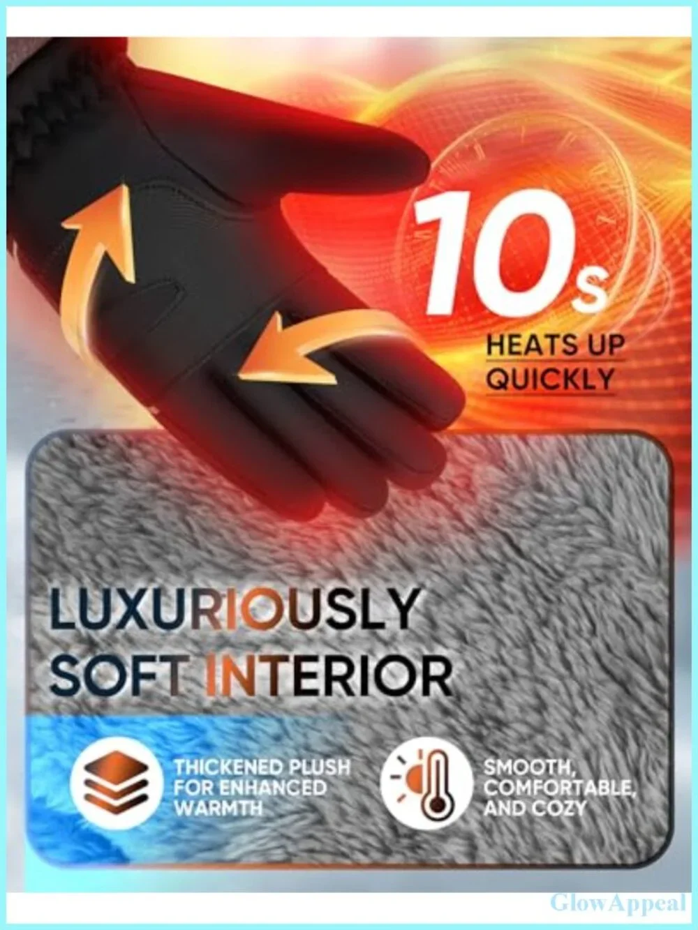 Winter Gloves for Women Men, Waterproof Windproof Touch Screen, Fleece Lined
